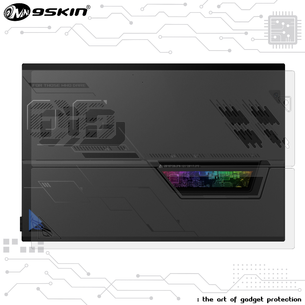 9skin 高級皮膚保護膜 ASUS ROG Flow Z13 2023 透明啞光