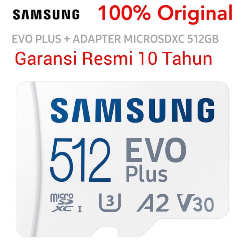 SAMSUNG 原裝存儲卡512gb Evo Plus 256 128 64 Micro SD