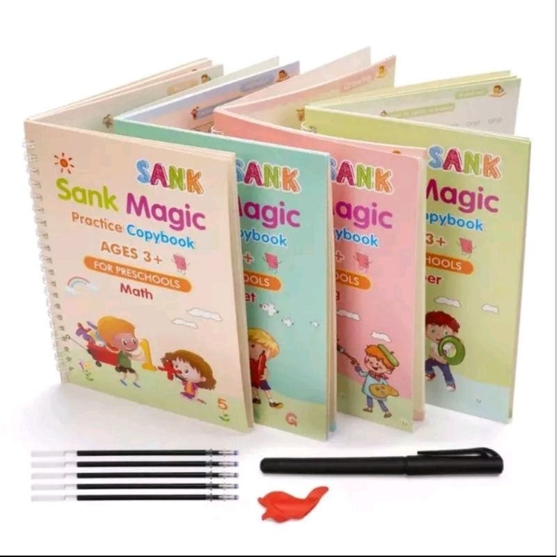 Sank MAGIC BOOK 4book 套裝魔法練習冊原版