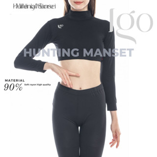 Indian CROP TOP 袖扣 IGO Indian 袖扣長袖人造絲材料