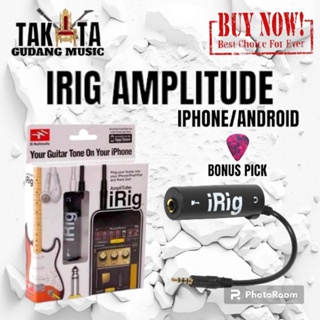 Irig Amplitude 吉他接口吉他效果器適用於 Iphone/Ipad/Android 獎勵撥片
