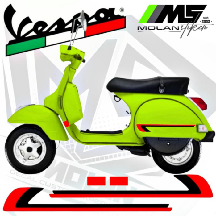 切割貼紙條紋 Vespa Variation 2 Stroke Vespa Classic Vespa Px Vespa