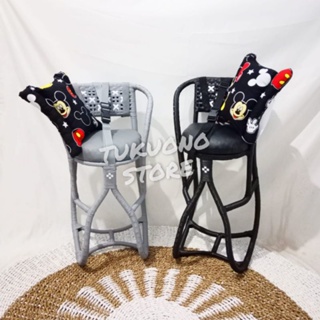 免費兒童坐墊車把藤椅嬰兒車 Metik 凳子適用於兒童摩托車 Matic 免費送貨適用於小型幼兒幼兒座椅 Crete M