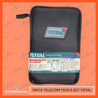 工具套件工具套裝 13 件電信工具套裝 TOTAL TKTTSK0132