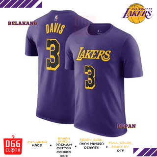 La Lakers Anthony Davis Nba T 恤籃球 Nba Lebron Davis