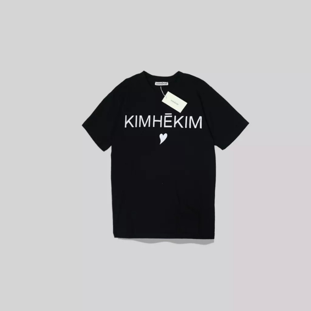 Kimhekim 心形 T 恤黑色