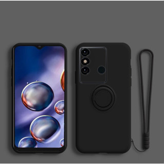 Itel vision 3 PLUS 手機殼啞光糖果戒指支架支架支架繩