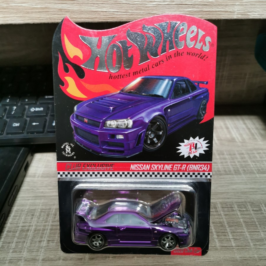 Ungu Hotwheels RLC Nissan Skyline GT-R R34 紫色俱樂部獨家