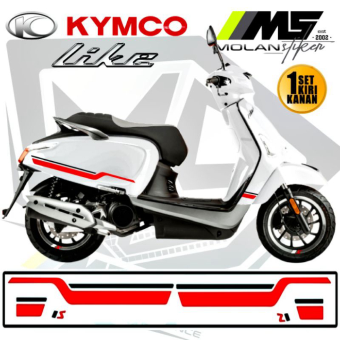 切割貼紙條紋 Kymco Like 125 Sport Kymko Like 150i Abs Kymco Like 1