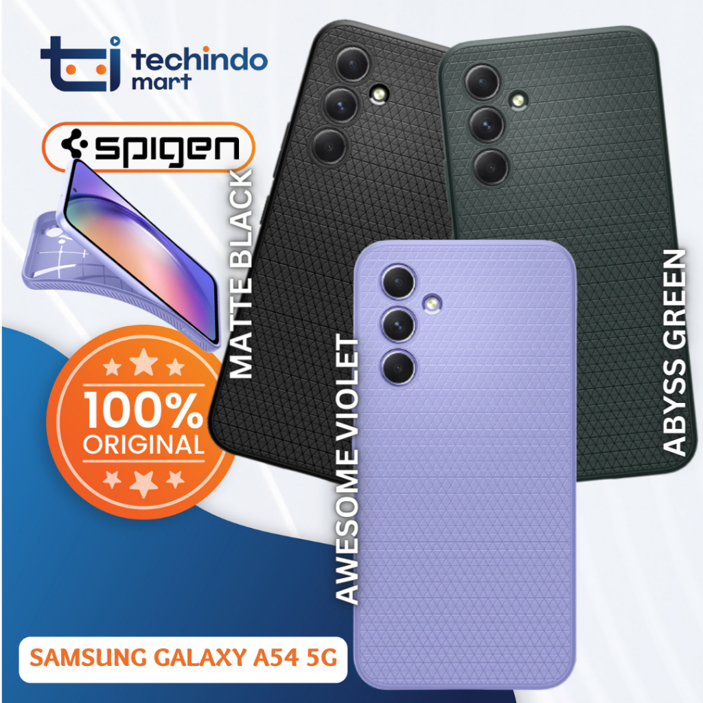 SAMSUNG 手機殼三星 Galaxy A54 5G Spigen 液態空氣軟殼 TPU 保護殼