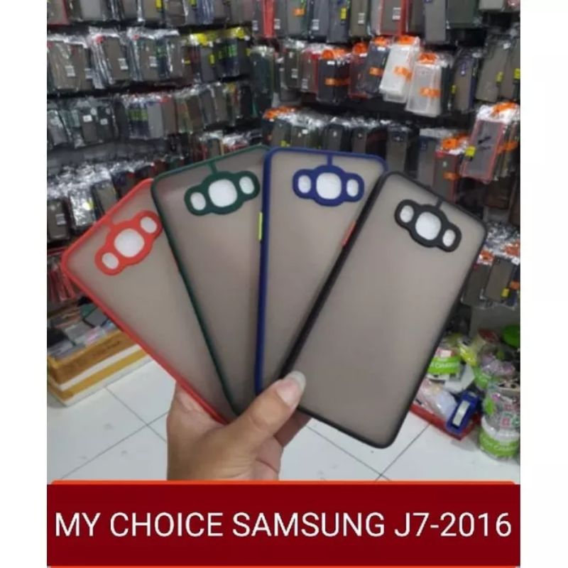 SAMSUNG 手機殼三星 J7_2016 軟殼 My Choice 原裝相機保護膜