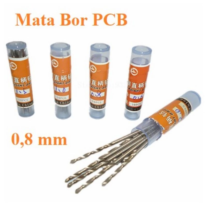 Mata Hss PCB 鑽頭用於鐵 0.5mm 0.8mm 1mm 1.5mm 2mm