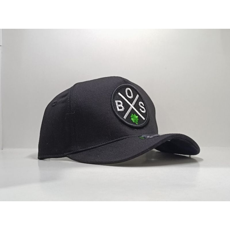 Hitam Boss Celtics 圓形黑色高級帽子