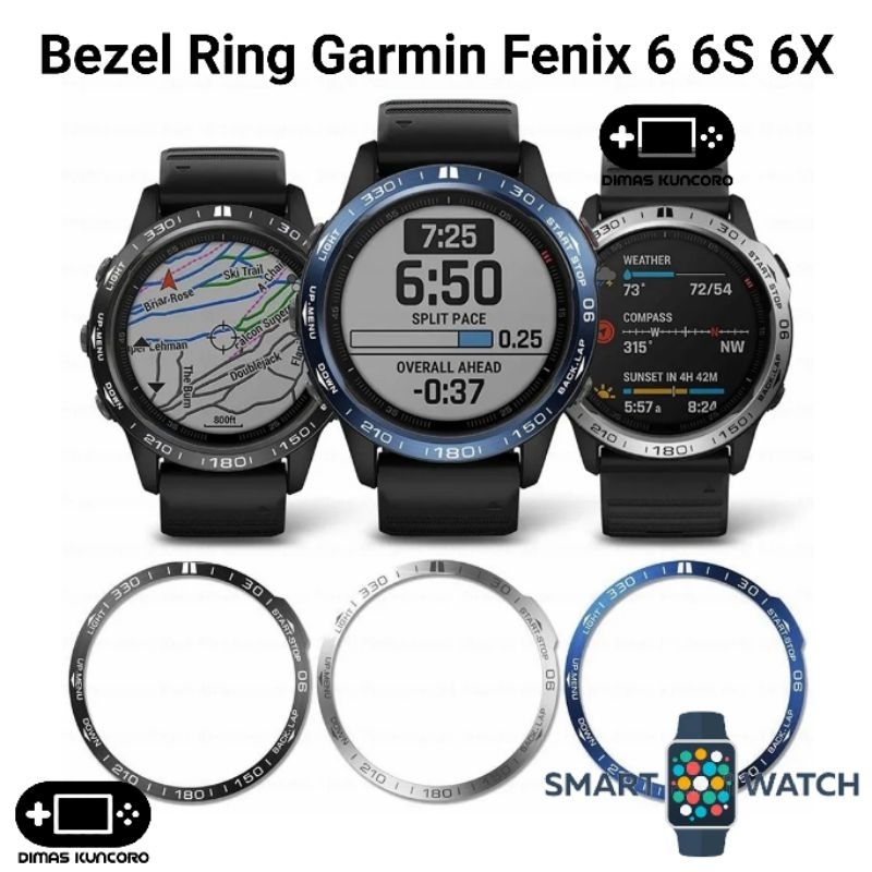 擋板環 Garmin Fenix 6 6X 6S 蓋加 pro 藍寶石太陽能金屬外殼