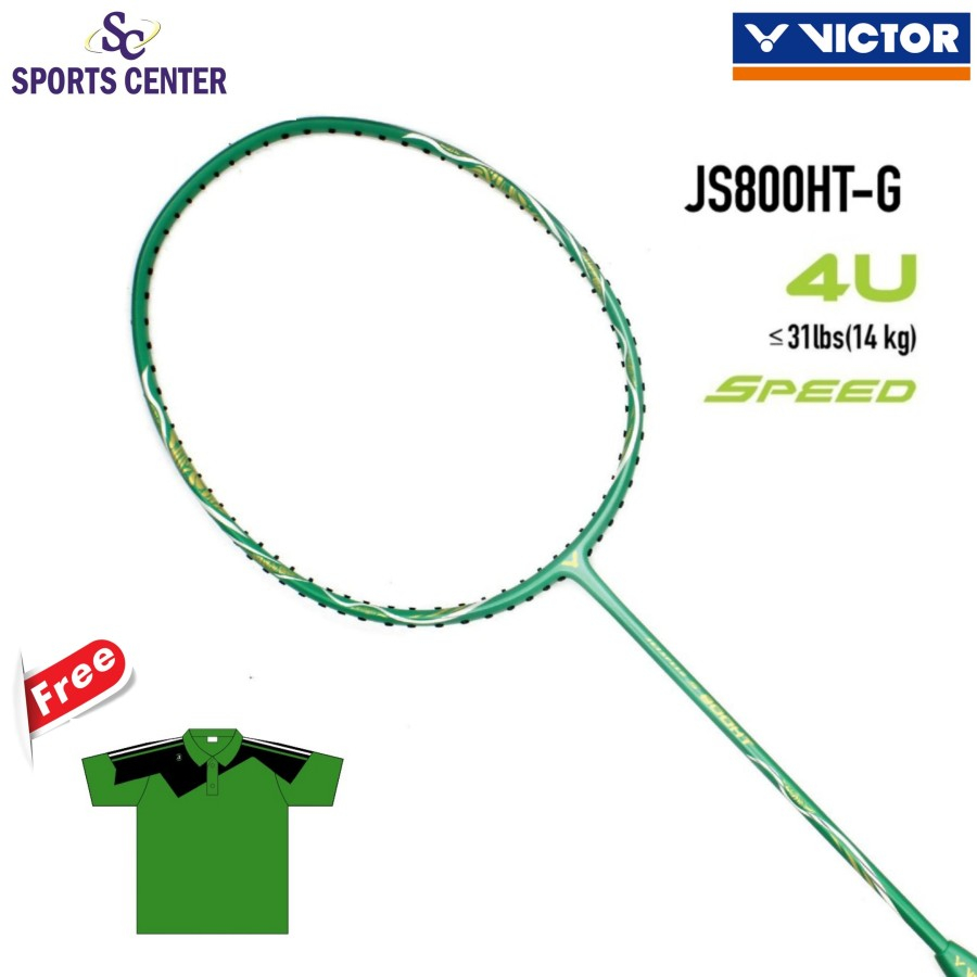 全新 Victor Jetspeed 800 HT JS800HT G 綠色羽毛球拍