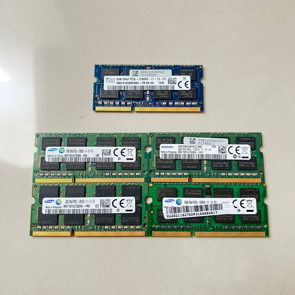 筆記本電腦內存 Ram 4GB 8GB 16GB DDR3L DDR3 DDR4 DDR5 1600MHZ 12800