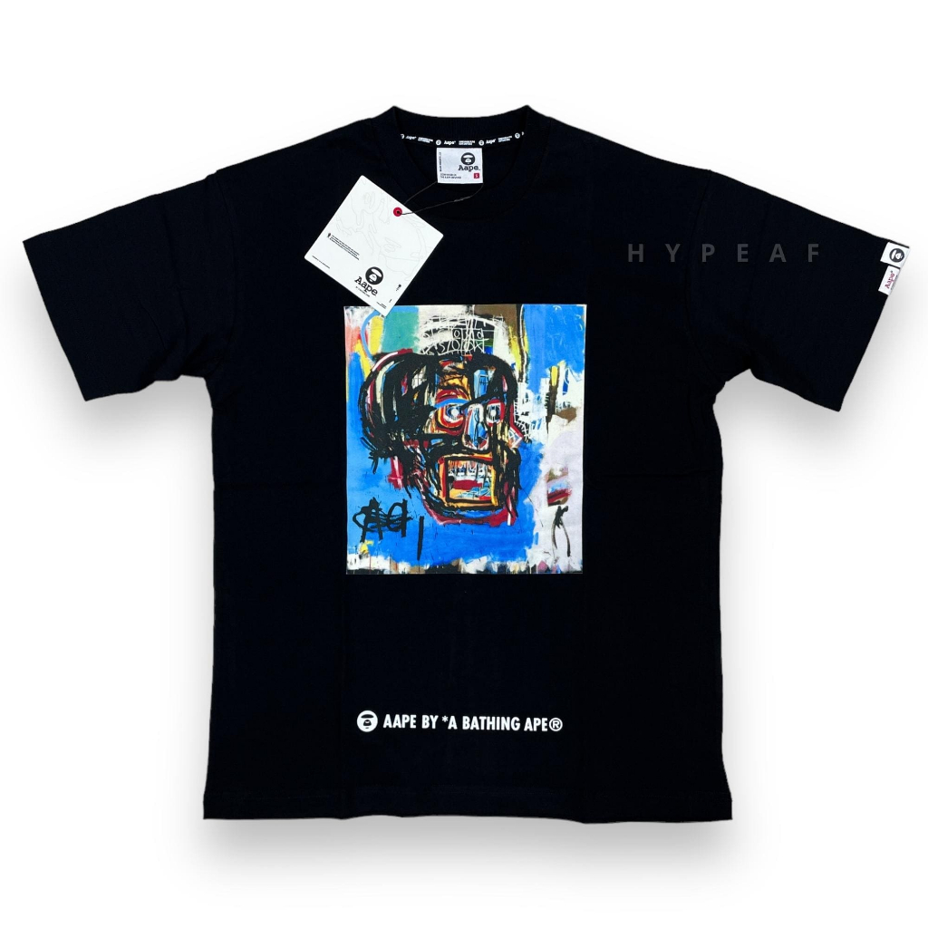Aape x Jean Michel Basquiat 1 黑色 T 恤