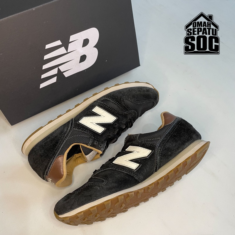 紐巴倫 New Balance 373 基本款全黑棕色 Sepatu