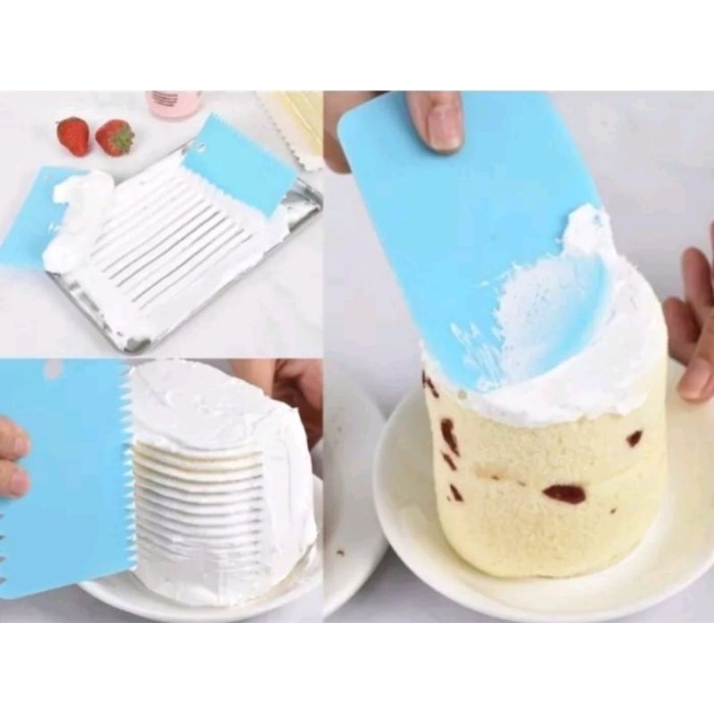 蛋糕麵團切割工具麵包刮刀蛋糕套裝 3 合 1 實用簡易蛋糕切割器套裝