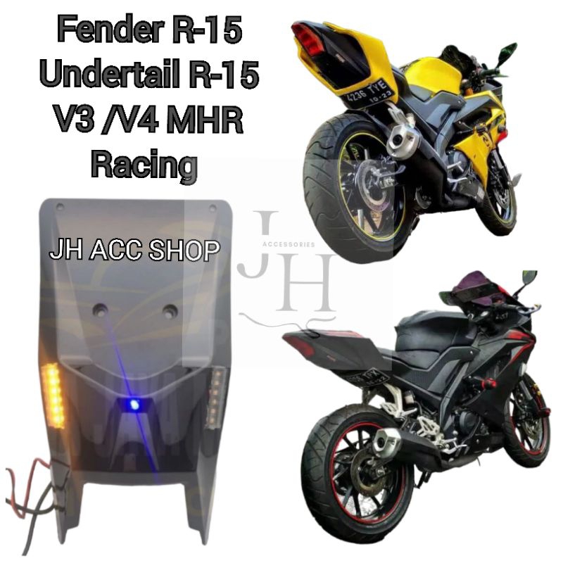 擋泥板 R15 Undertail R15 V3 V4 MHR 原裝 Abs 塑料材料優質 JH ACC SHOP