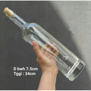 Kayu 700ML玻璃瓶果汁瓶700ML木蓋玻璃瓶