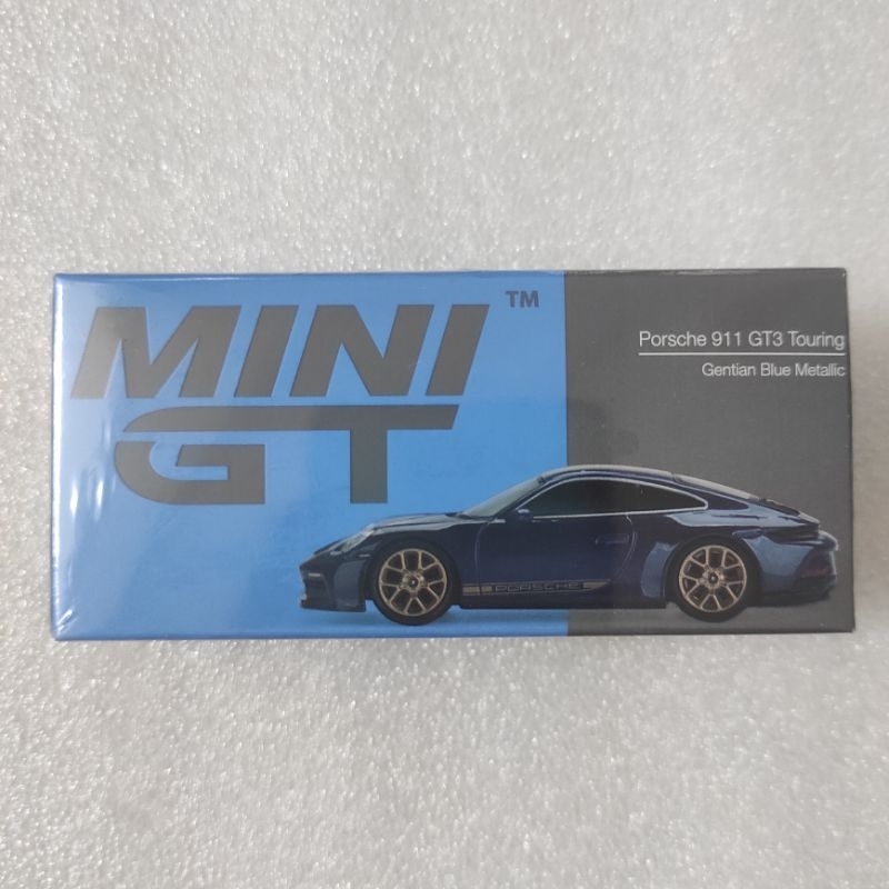 PORSCHE Mini GT 405 保時捷 911 GT3 TOURING 龍膽藍金屬色