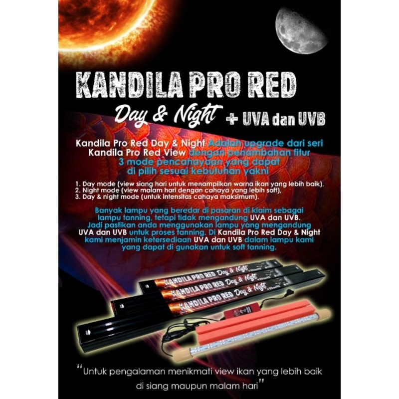 Kandila PRO RED 日夜 UVA 和 UVB 燈