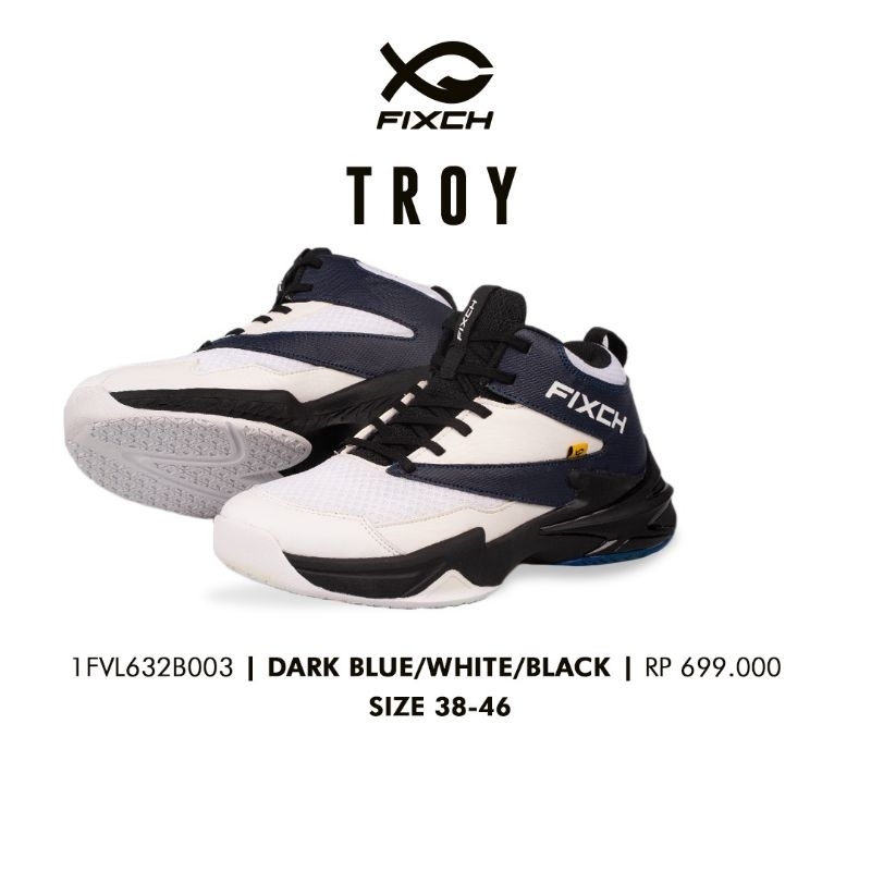 Fixch TROY 深藍/白/黑碼 1FVL632B003 最完整的原裝 FIXCH VOLLEY 鞋最新的 fixc