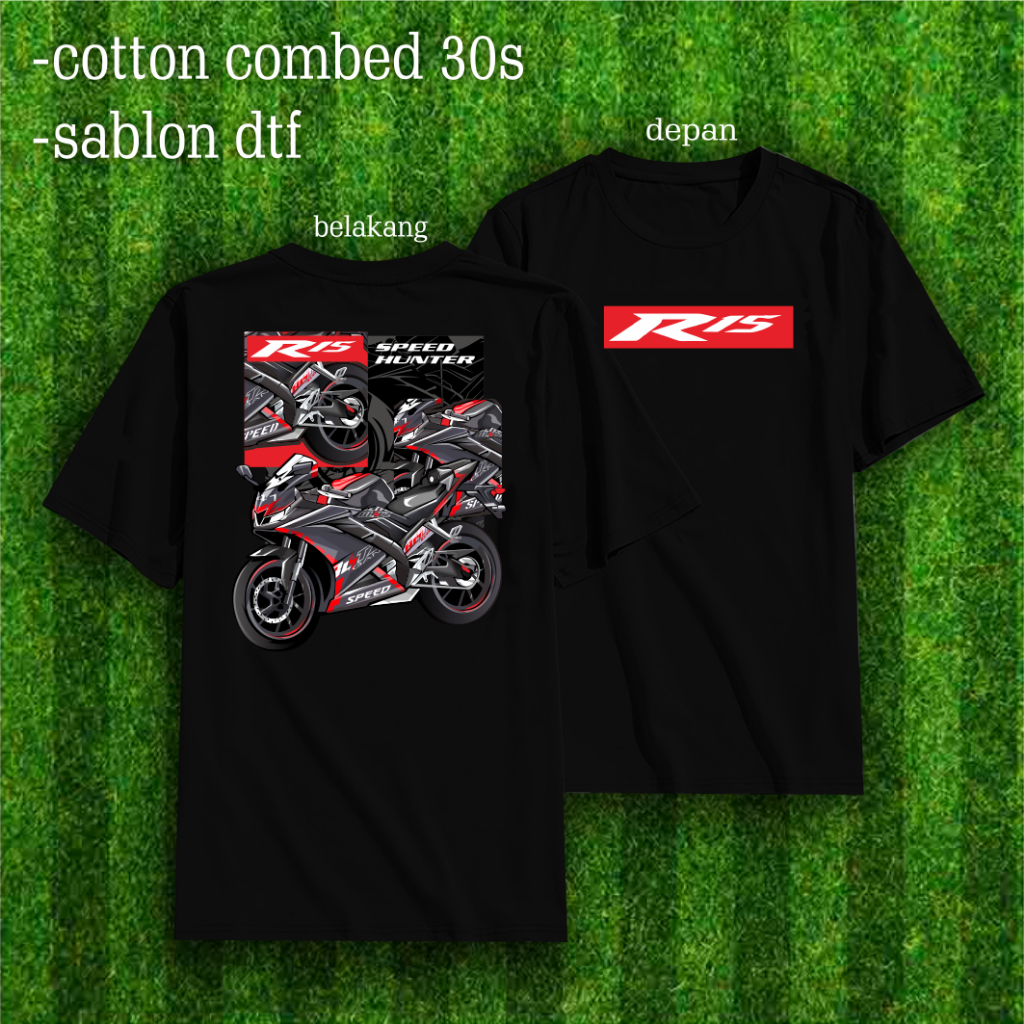 山葉 最新病毒 YAMAHA R15 新車手和俱樂部摩托車 T 恤酷圖像棉梳 30 年代