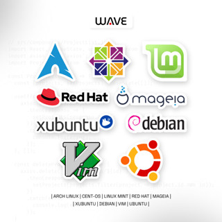 切割貼紙乙烯基 IT 程式設計防水 Linux Debian Mint Arch Vim RedHat 單元