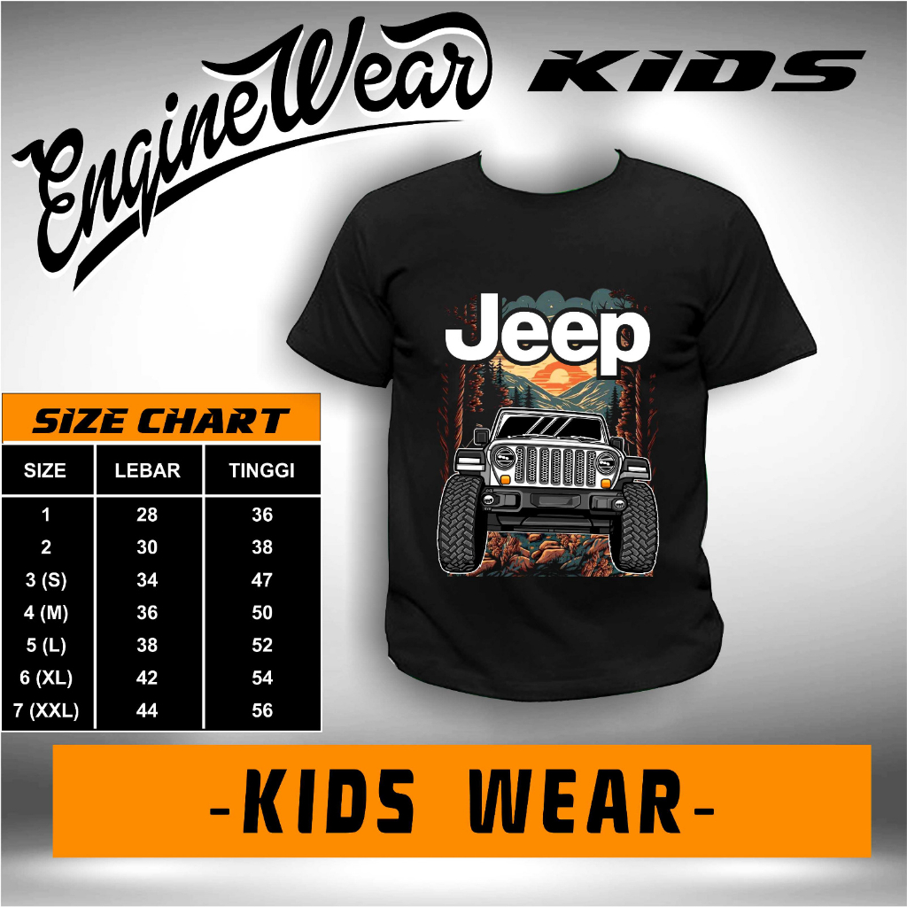 WRANGLER Rubicon T 恤兒童 T 恤 Jeep 越野車襯衫 4x4 4WD 四輪驅動威利斯切諾基牧馬人汽