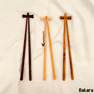 Kayu 柚木筷子棕櫚木筷子桃花心木筷子套裝筷子套裝韓國木筷子