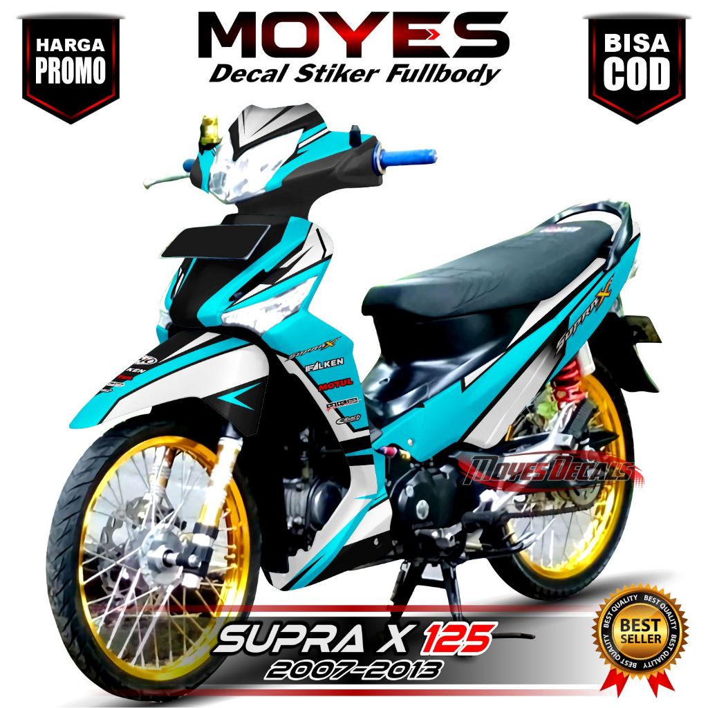 HONDA 貼花貼紙全身本田 Supra x 125 2008-2017 設計 Motiv Repsol 泰國