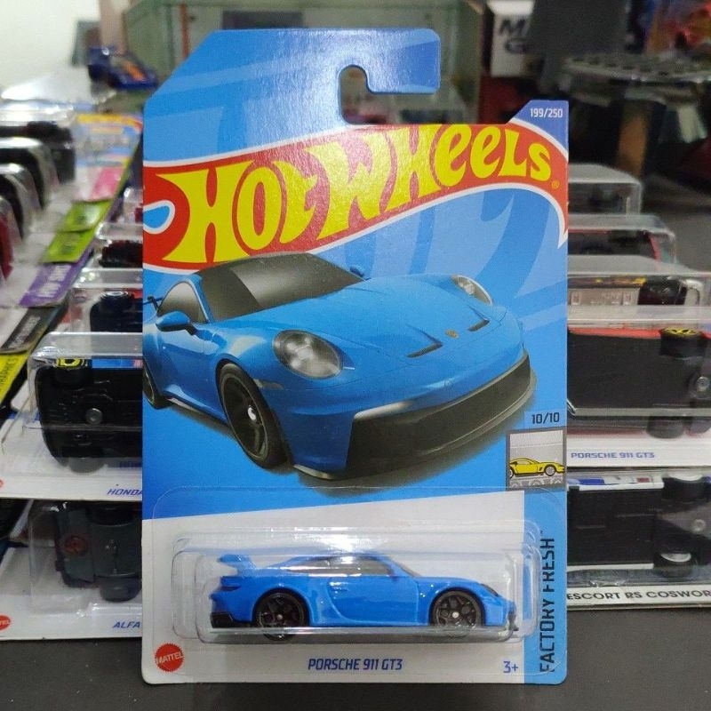 PORSCHE HOT WHEELS 風火輪保時捷 911 GT3 藍色可愛