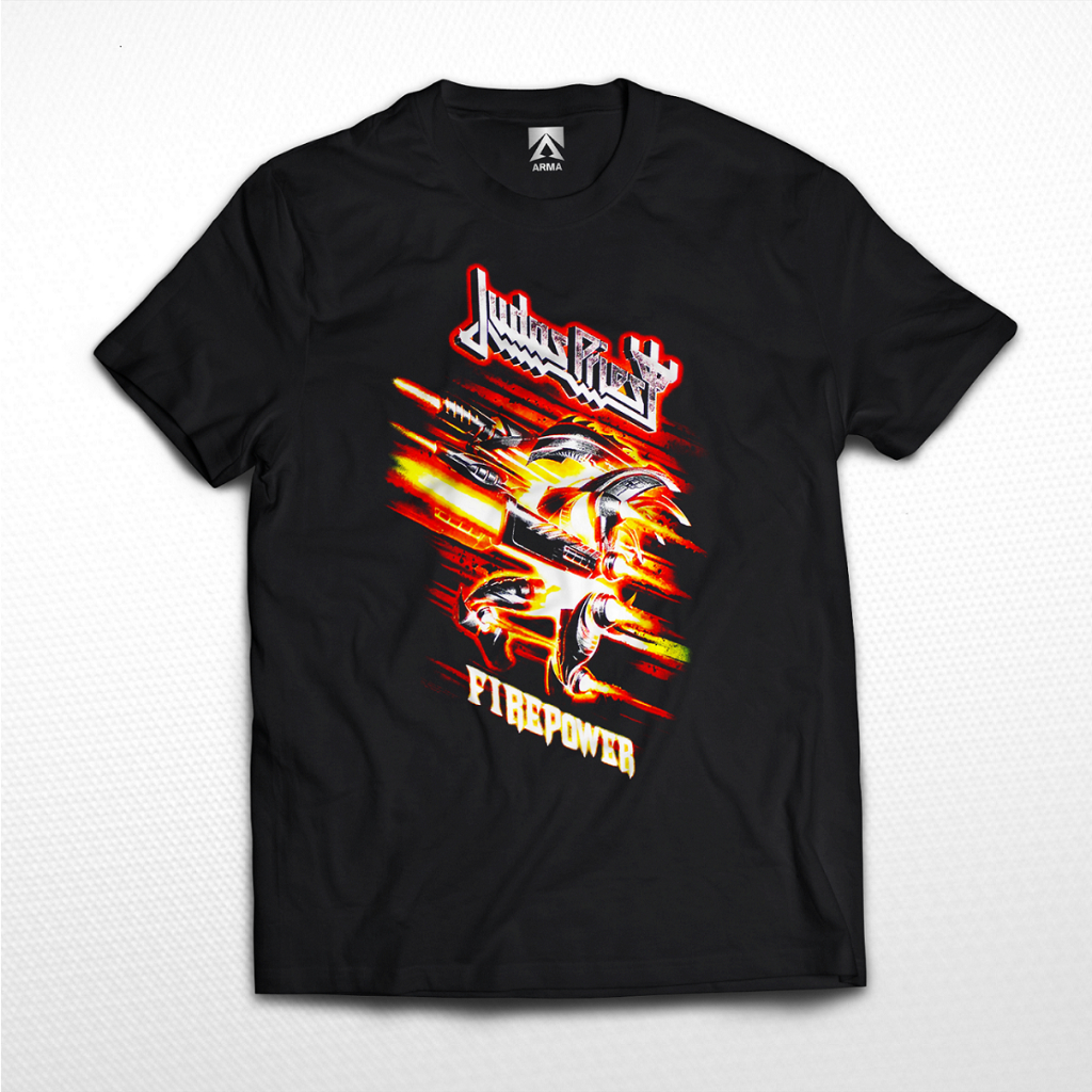Judas PRIEST Firepower BAND T 恤重金屬搖滾音樂發行中性複古金屬樂隊 T 恤