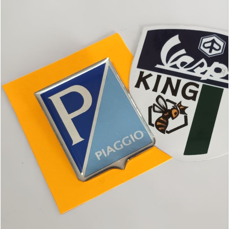 Layar emblem logo P vespa super 66 vbb vnb 藍色徽章 P piaggio Cl