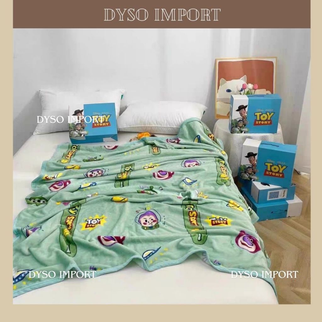 Dyso 羊毛毯卡通玩具總動員可愛超光滑優質材料