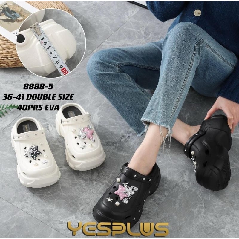 Yesplus 8885 Baim 女式涼鞋,最新款珍珠星星圖案
