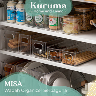 Kuruma MISA 餐具收納盒透明砧板美學廚房工具容器美學多用途容器透明多用途收納盒簡約餐具收納盒