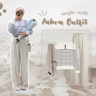 Zahra 服裝套裝|3in1 一套韓式|韓式服裝套裝|韓式青少年裝|女士學習旅行套裝一套|韓式女裝套裝女裝套裝|一套女