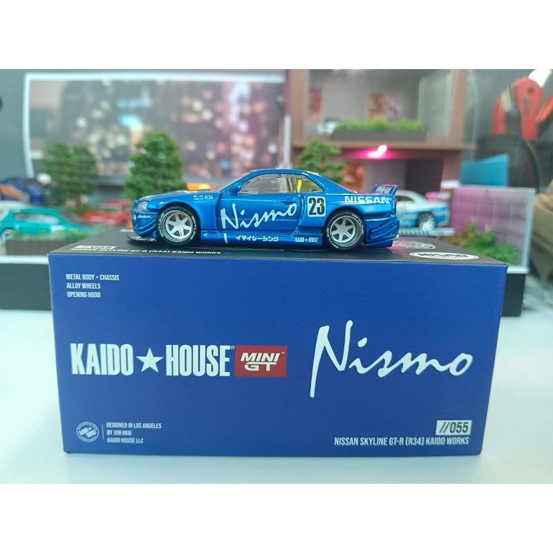 NISSAN Mini GT 凱多之家日產 GTR R34 日產藍色
