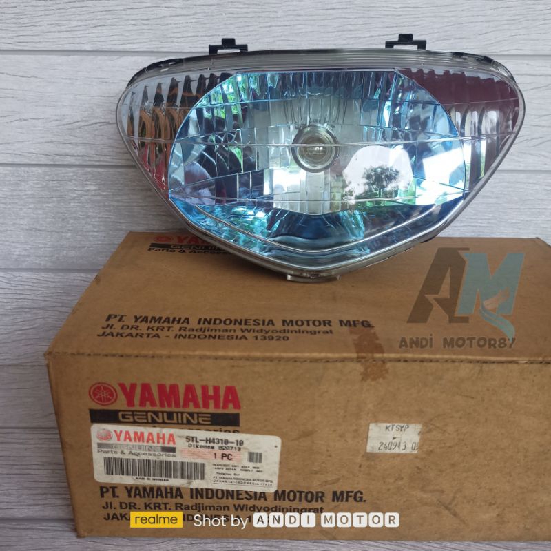 山葉 5tl-h4310-10 大燈反射器配件+燈泡大燈單元總成 Yamaha Mio Old