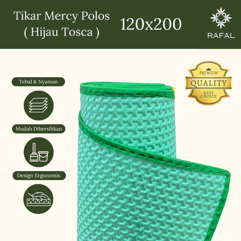 Hijau Mercy JUMBO 普通墊地毯 120x200