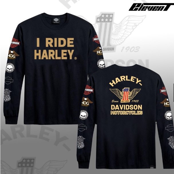 HARLEY DAVIDSON 全新哈雷戴維森 CUSTOM FULLPRINT 長袖 T 恤 05