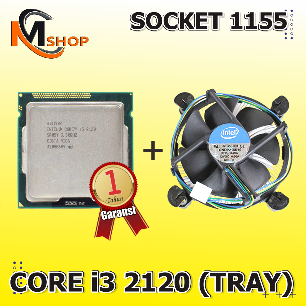 英特爾 Intel Core I3 2120 Lga 1155 處理器和 Intel 風扇