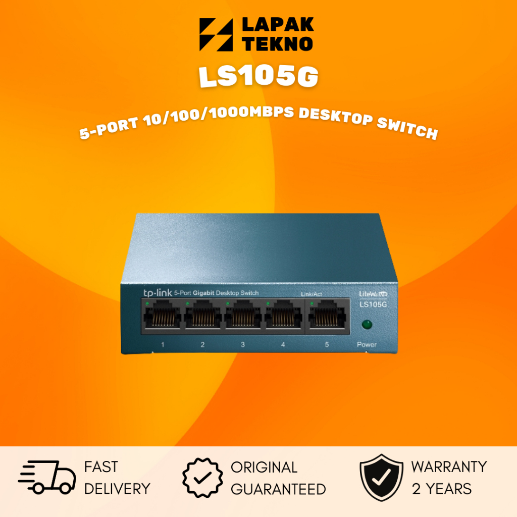 Tp LINK LS105G 5 端口 10/100/1000Mbps 桌面交換機