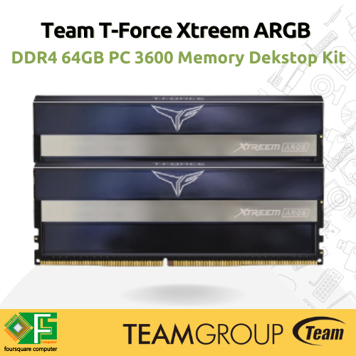 Ram Team T-Force XTREEM ARGB 藍色 DDR4 64GB 2x32GB PC 3600mhz