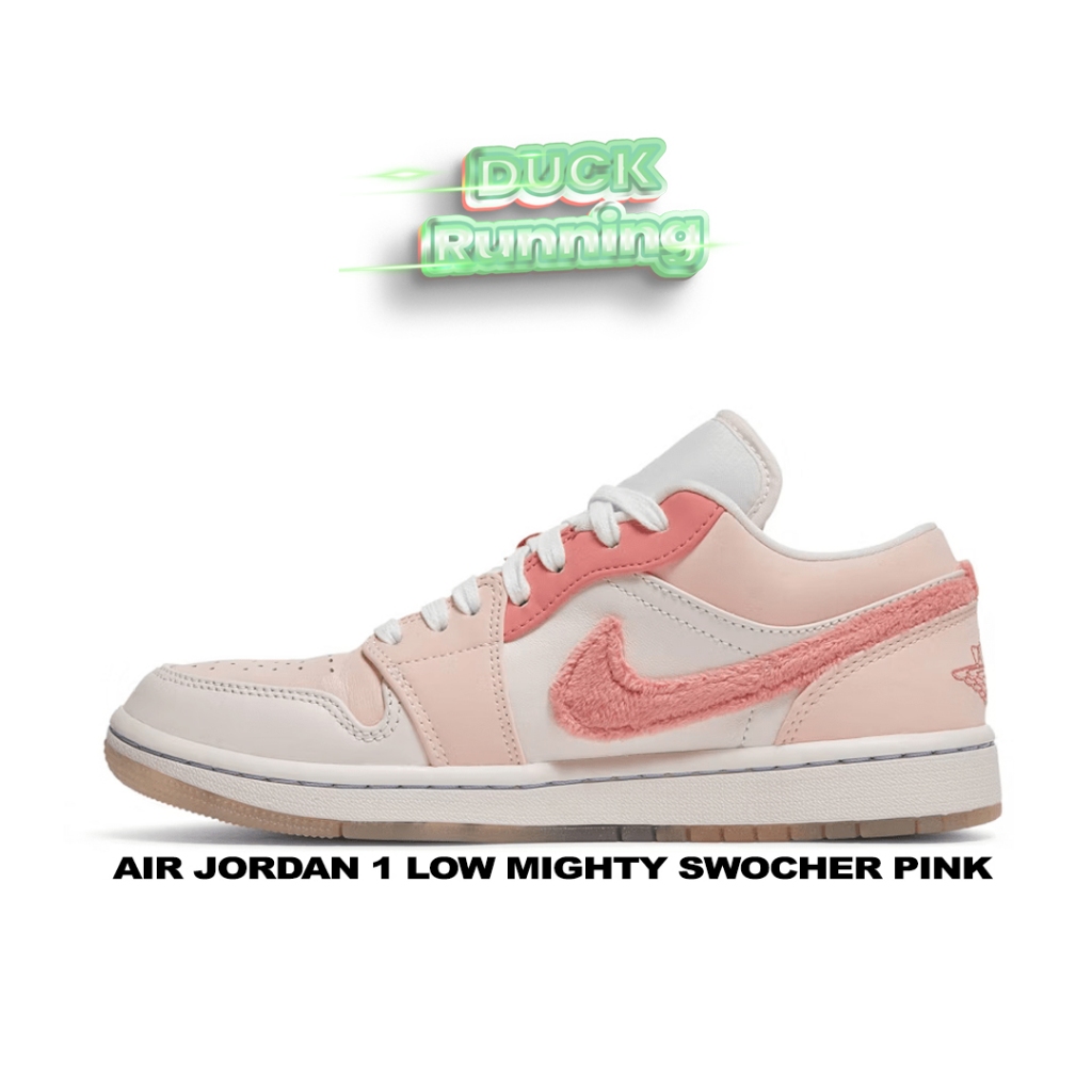 耐吉 耐克 Air Jordan 1 Low Mighty Swocher 粉色 Sepatu