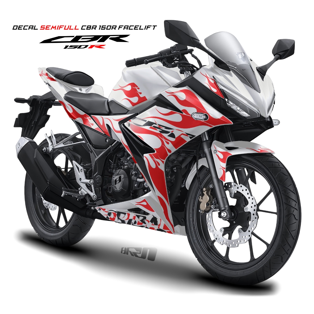 HONDA 條紋半全 2 CBR 150R 改款 150R 消防部落消防貼花半貼紙變體貼紙摩托車本田 CBR LES L