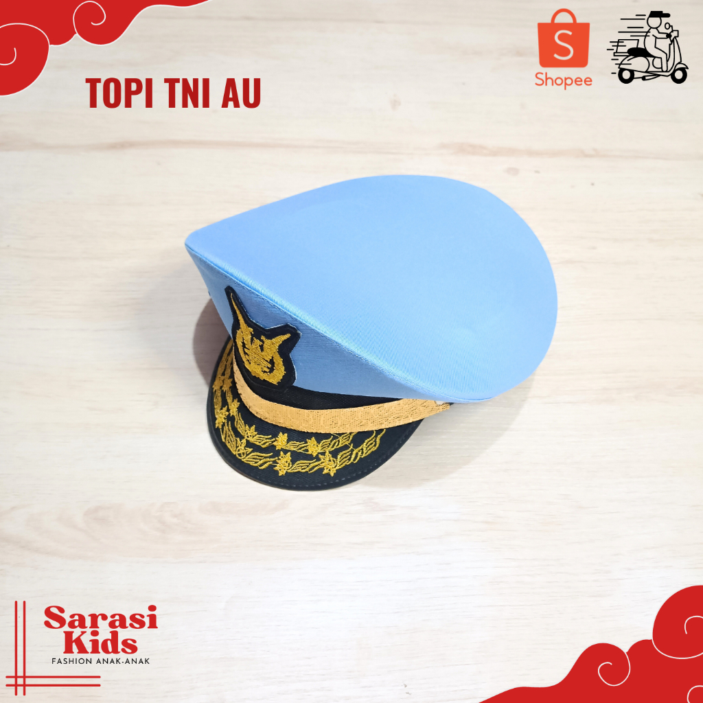 Tni au 帽子男童tni空軍帽兒童軍帽兒童職業服兒童職業屬性兒童專業帽